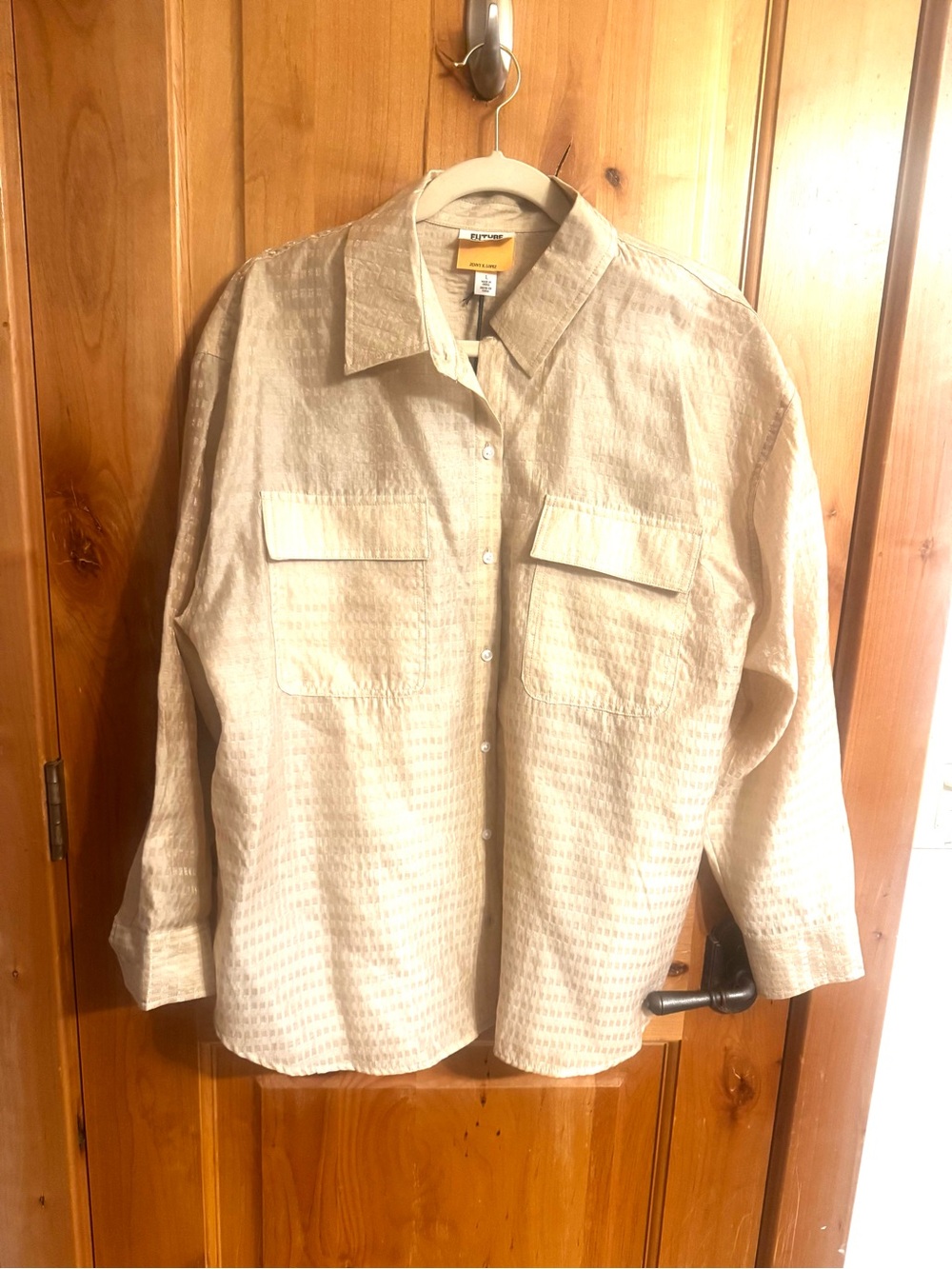 Eilee Cream Button-Up Shirt